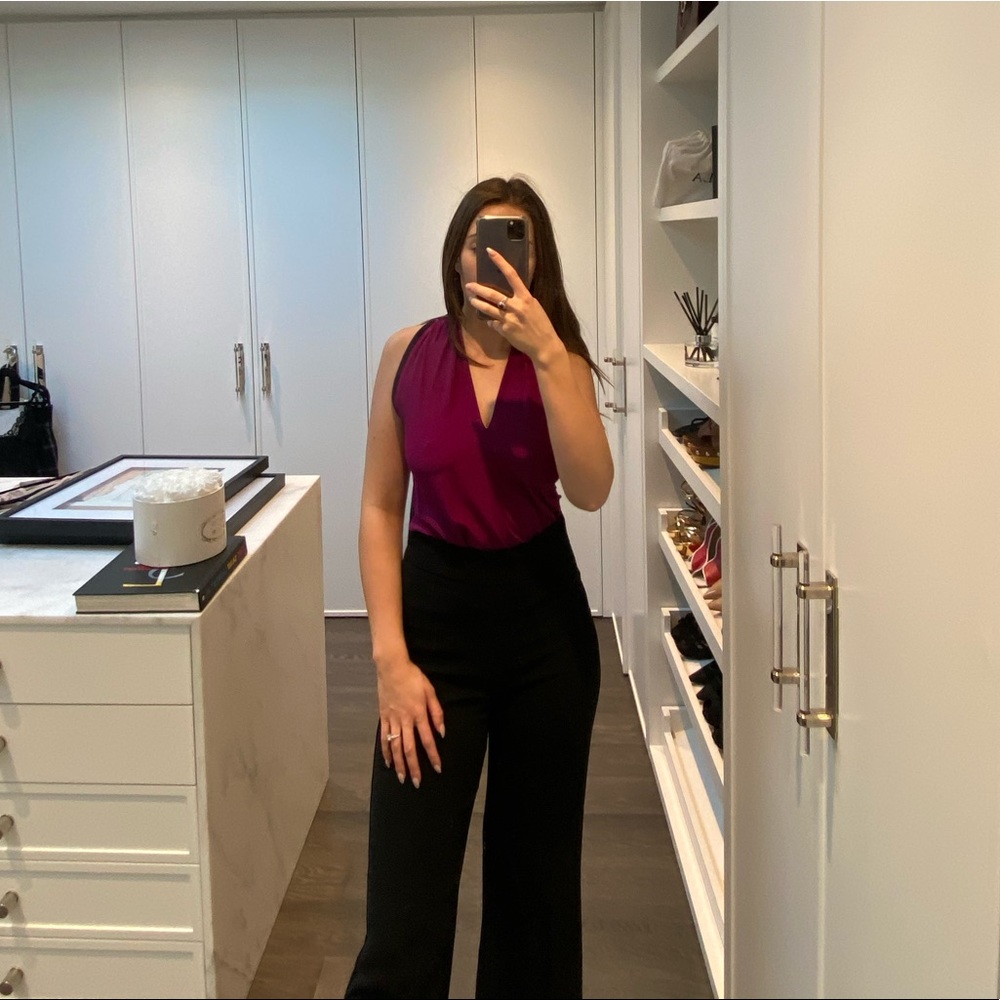 Gucci Purple Silk Sleeveless Blouse